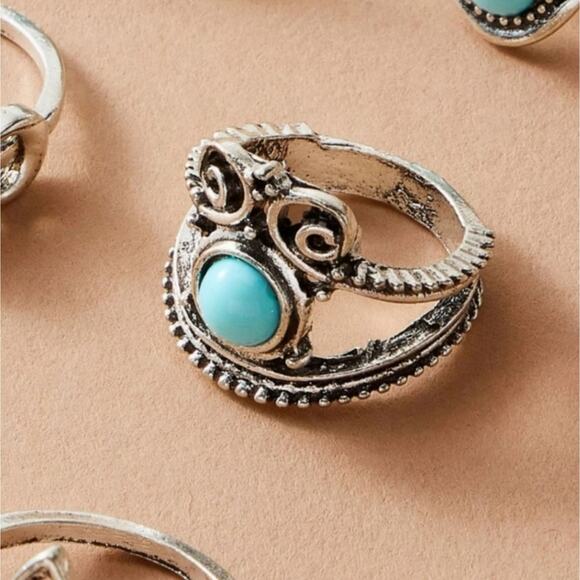 °Trinity° Silver Boho Ring Set - Picture 3 of 4